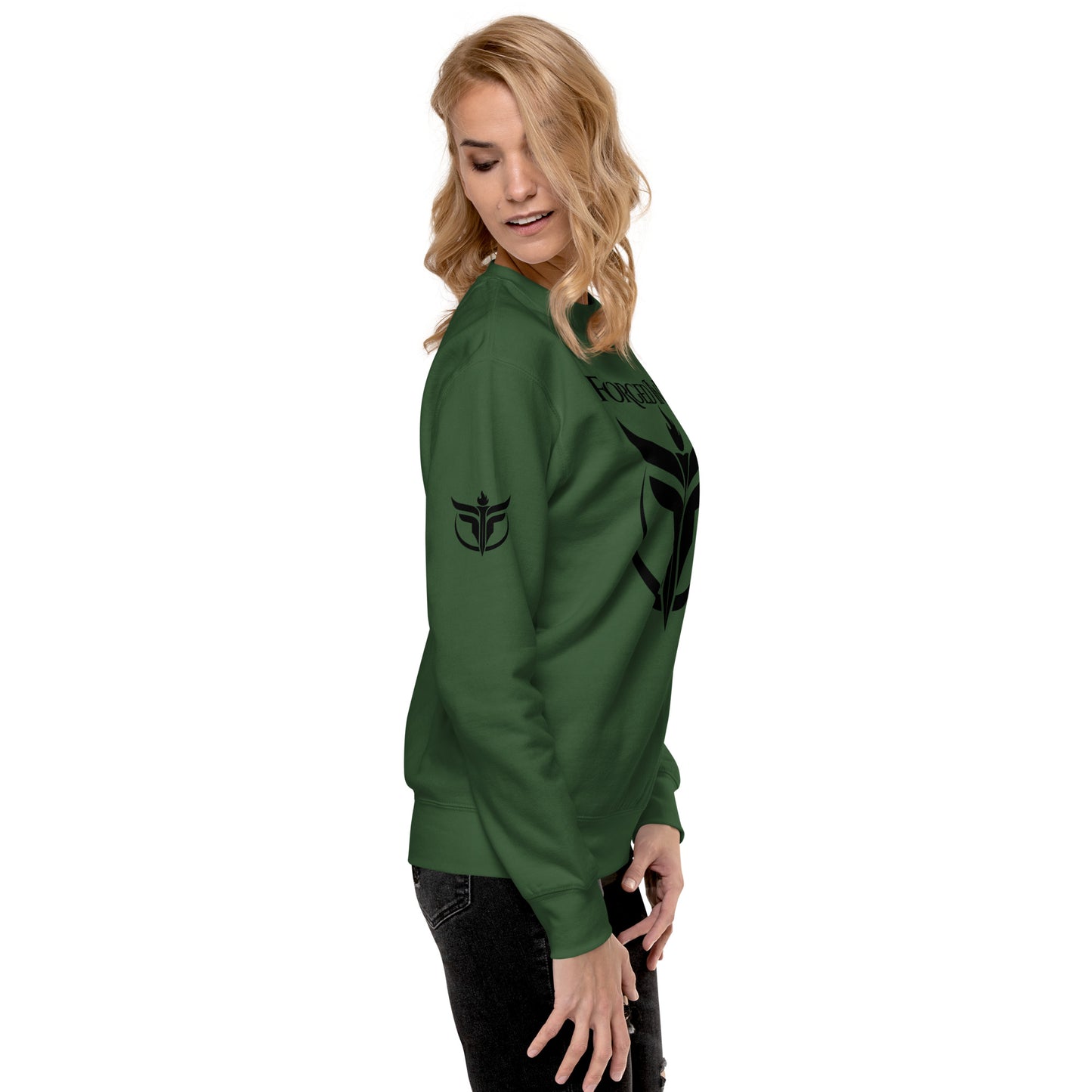 Unisex Black Logo Premium Sweatshirt