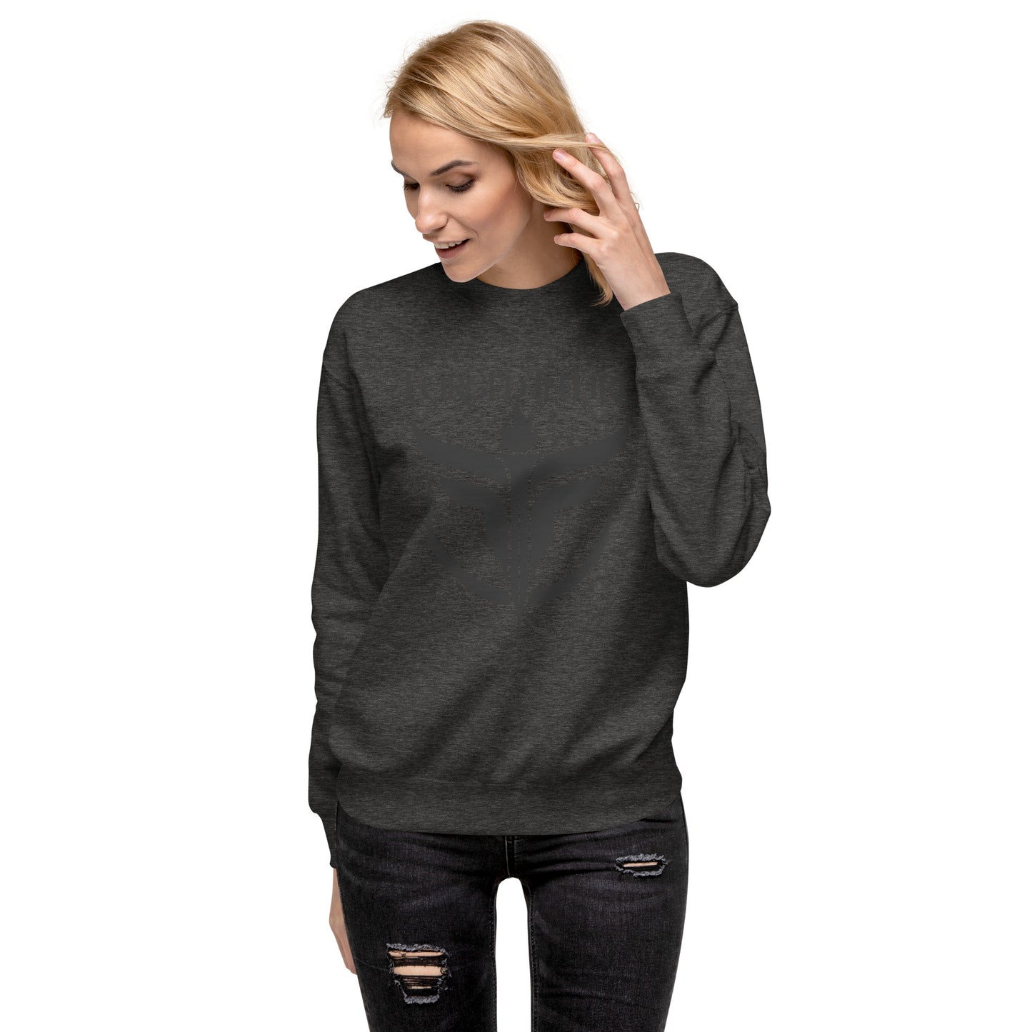 Unisex Black Logo Premium Sweatshirt