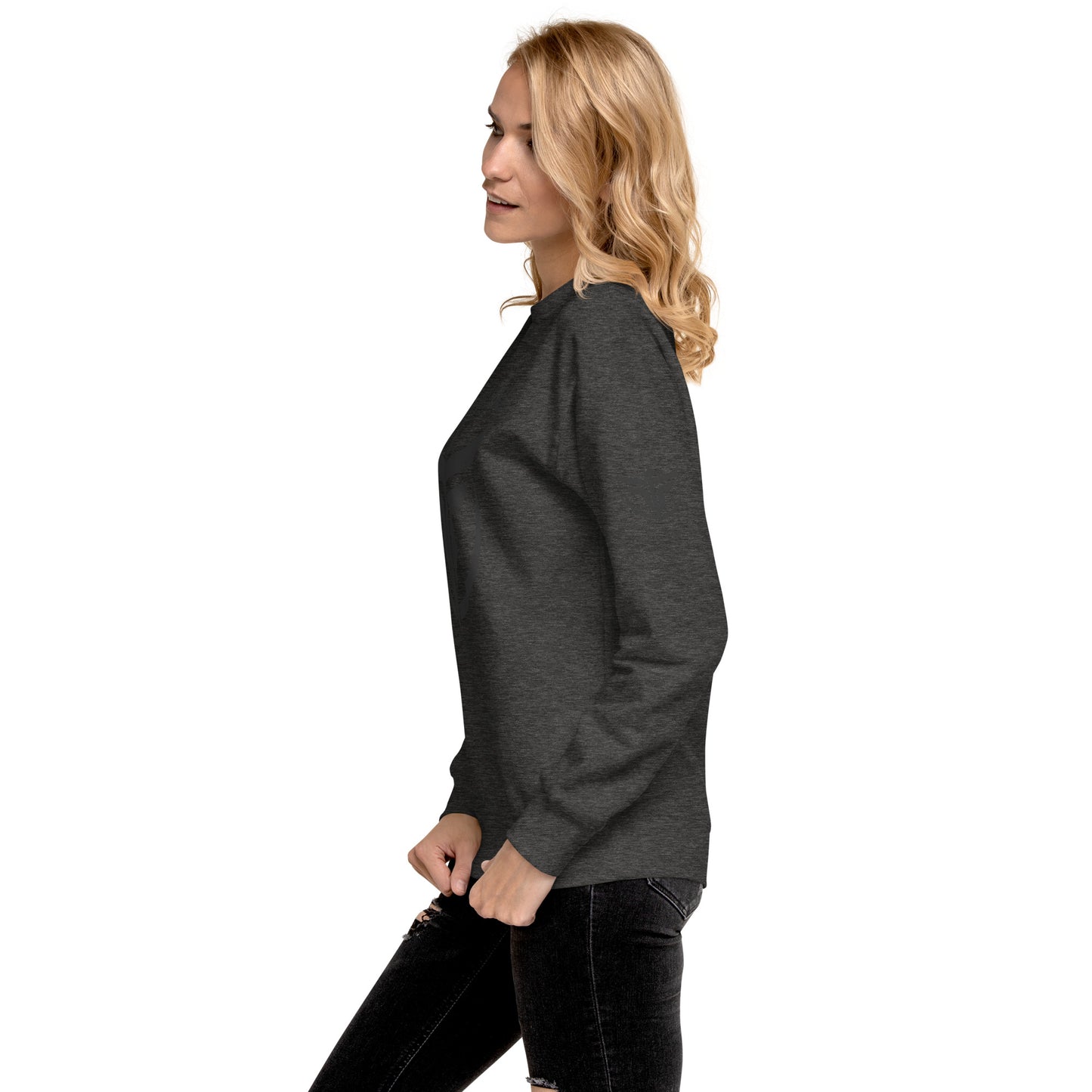 Unisex Black Logo Premium Sweatshirt
