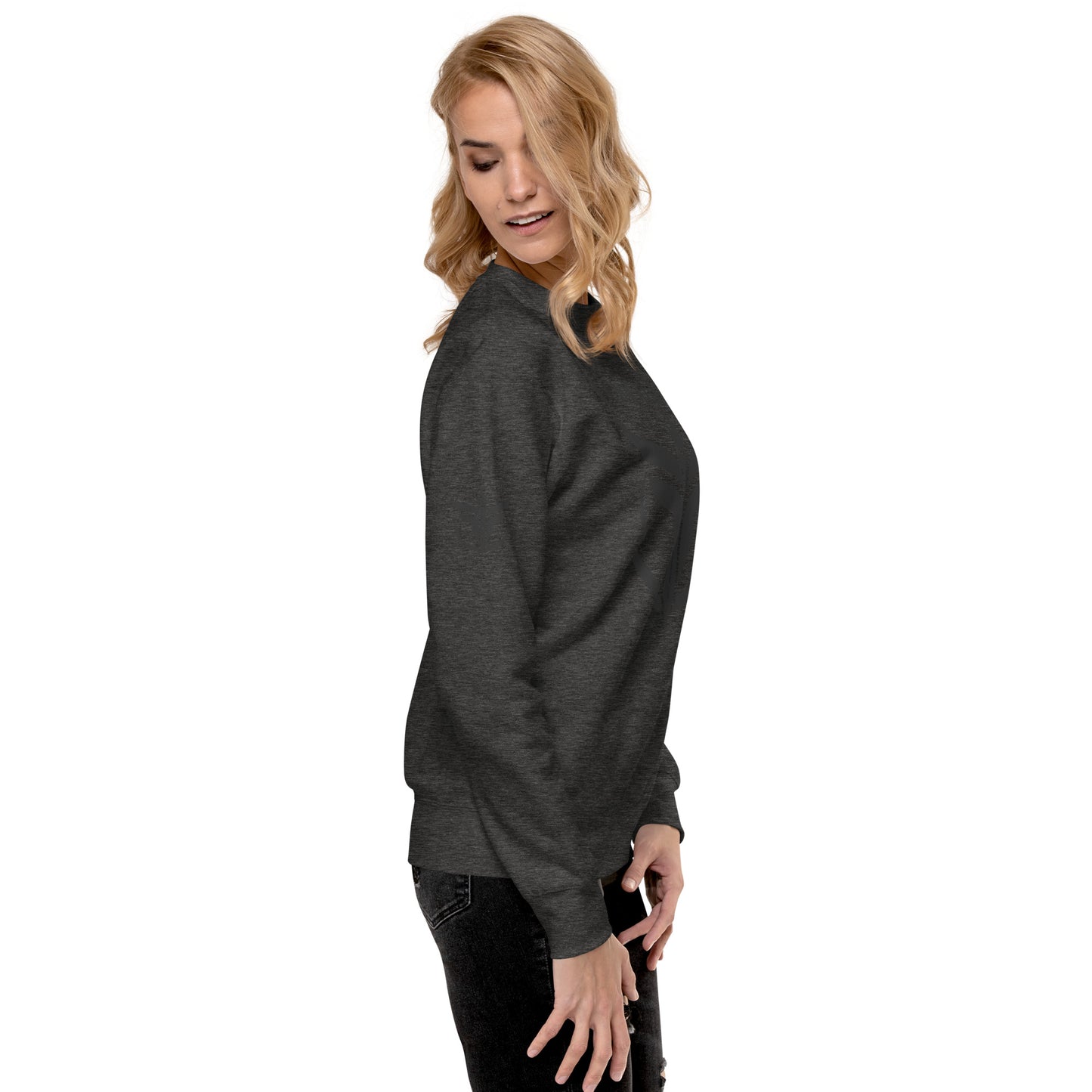 Unisex Black Logo Premium Sweatshirt