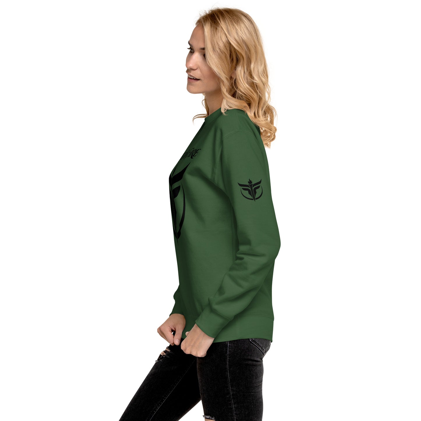 Unisex Black Logo Premium Sweatshirt