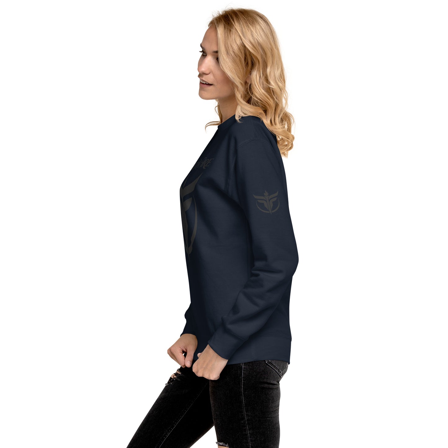 Unisex Black Logo Premium Sweatshirt