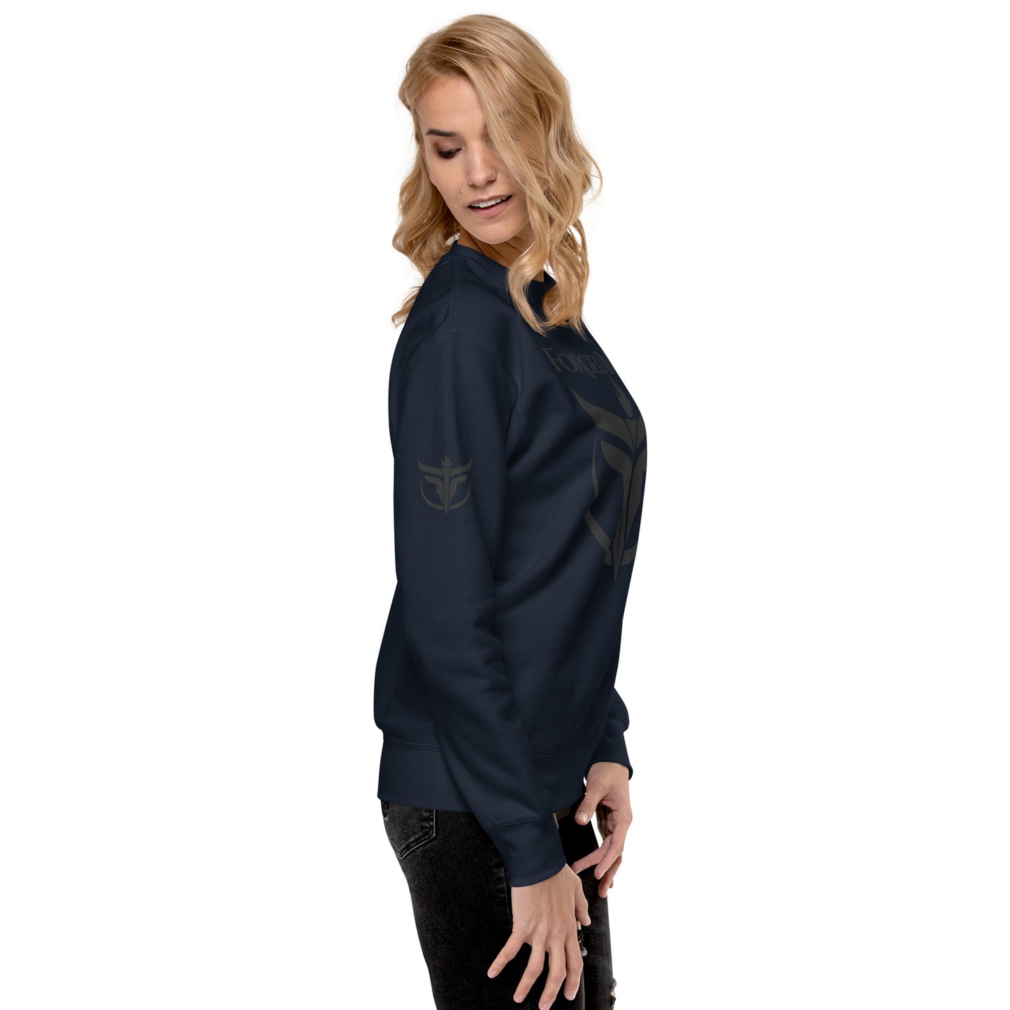 Unisex Black Logo Premium Sweatshirt